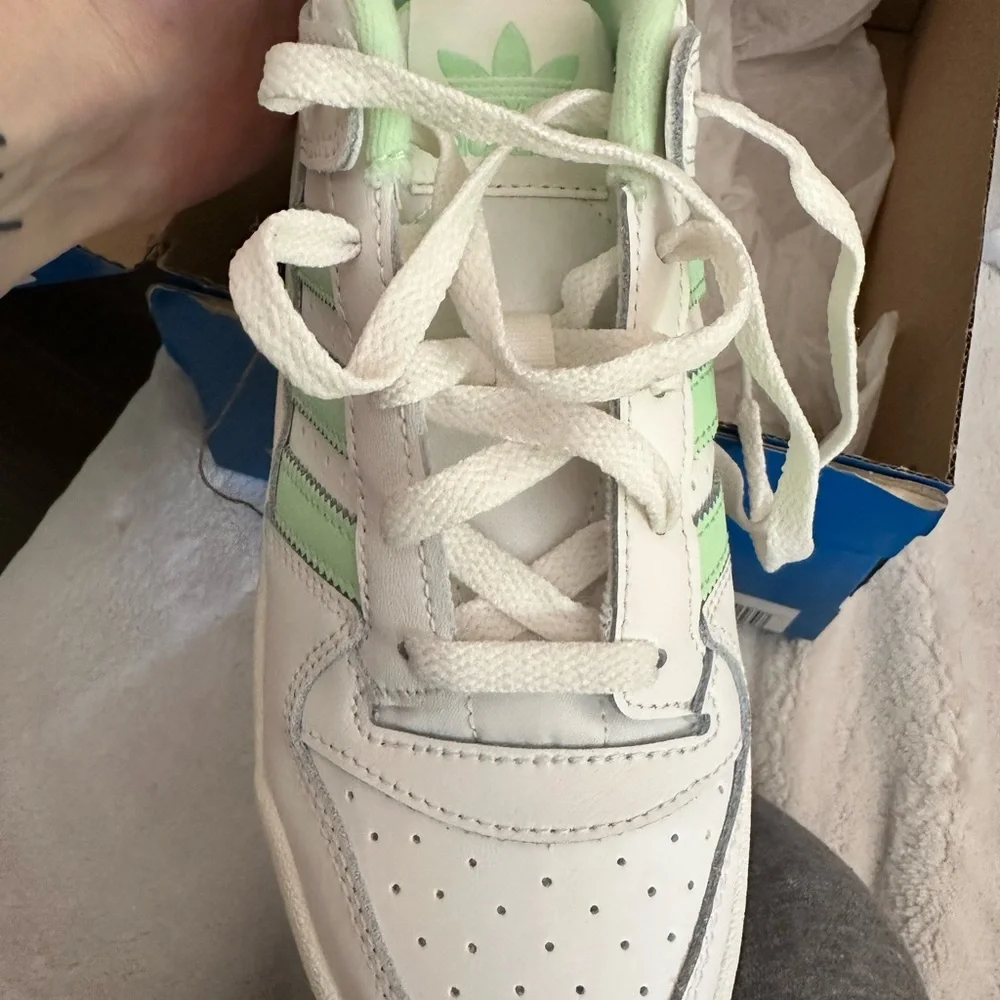 Adidas Mint and White Casual Sneakers - Picture 8 of 11